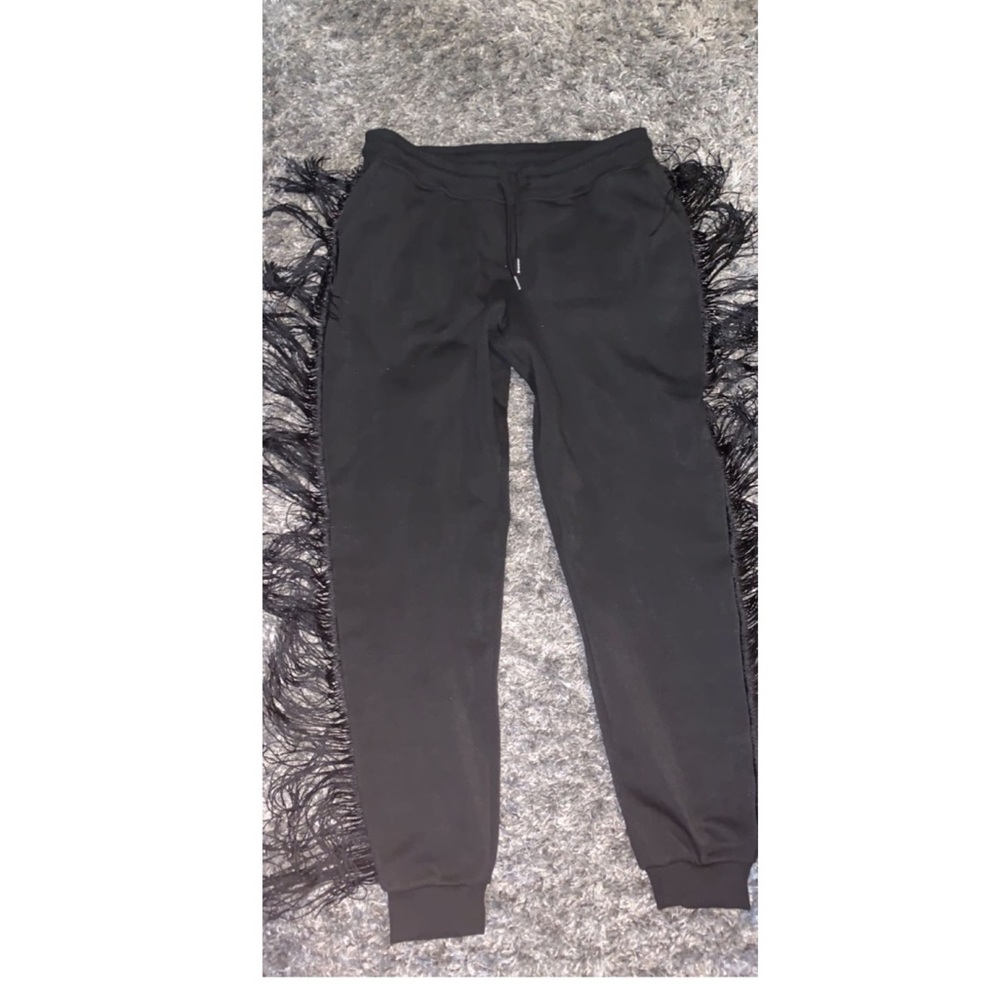 Fringe Jogger Sweatpants